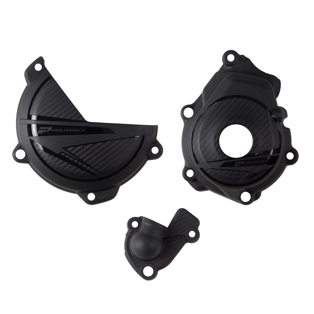 CLUTCH & IGNITION COVER PROTECTOR KTM/HUSKY SXF/FC 250350 2324 BLACK